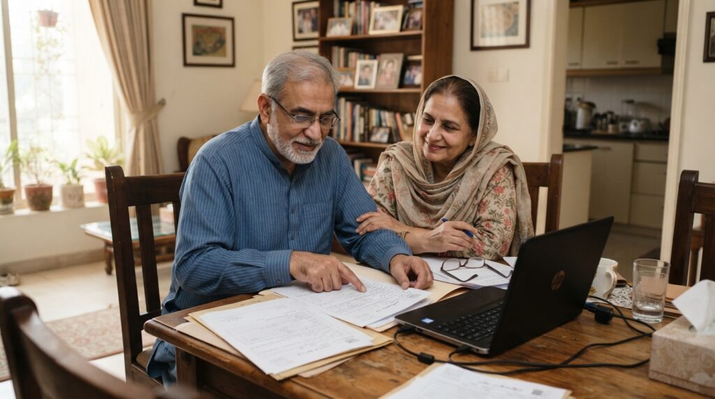 pakistani people reviewing insurance